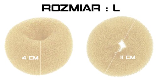 WYPEŁNIACZ DO WŁOSÓW DONUT BEŻ BLOND ROZM.L 11CM