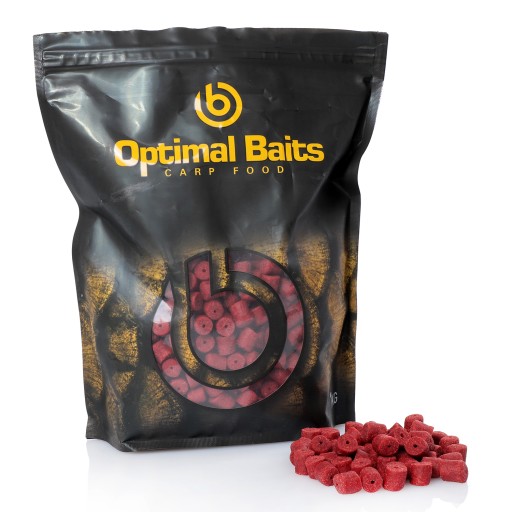 Прикормка пеллет PLUM GARLIC 12мм 1кг прикормка Optimal Baits