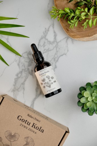 MOTHER'S PROTECT GOTU KOLA Adaptogen Wąkrotka Azjatycka Ekstrakt Krople