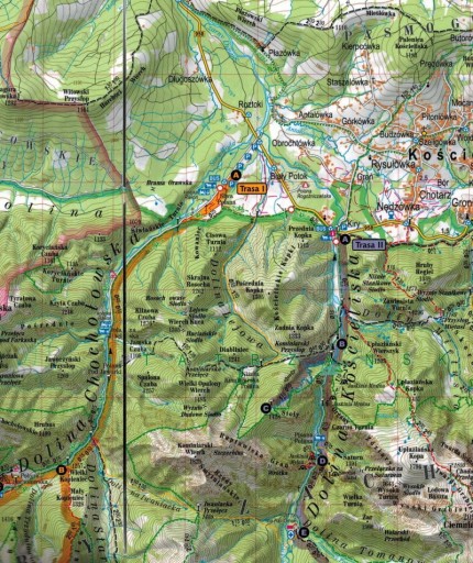 ТАТРЫ И ЗАКОПАНЕ 2 в 1 ЛАМИНИРОВАННАЯ КАРТА И ПУТЕВОДИТЕЛЬ по EXPRESSMAP