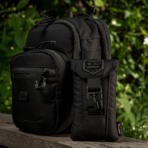 M-Tac Тактический чехол для смартфона, камуфляж Elite Large Hex — черный