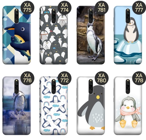ETUI DO XIAOMI REDMI 8 WZORY PINGWINEK PINGWIN HAPPY FEET OBUDOWA POKROWIEC