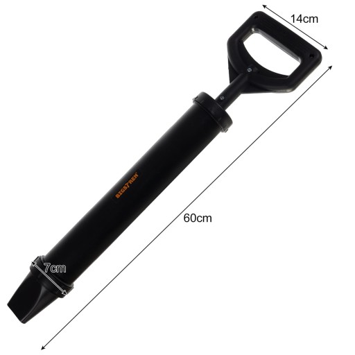 Pistolet próżniowy do fugowania kamienia i płyt + 4 dysze 850ml czarny