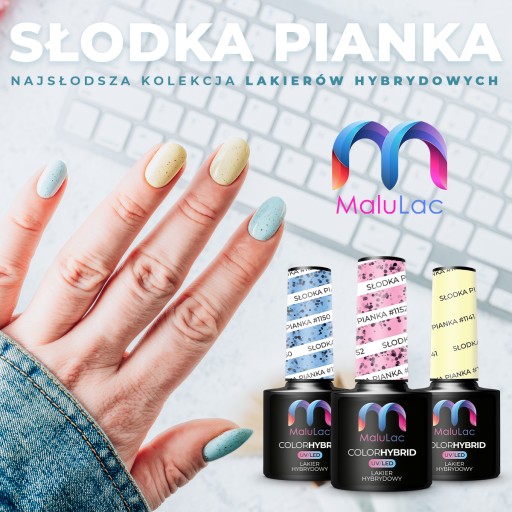 MaluLac lakier hybrydowy SŁODKA PIANKA #1150