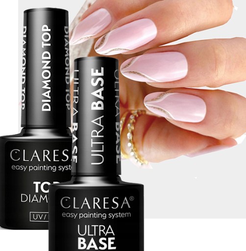 Набор CLARESA ULTRA BASE HYBRID + TOP NO WIPE DIAMOND
