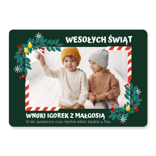 Foto magnes ze zdjęciem na lodówkę NA PREZENT dla Dziadków magnes ze zdjęć