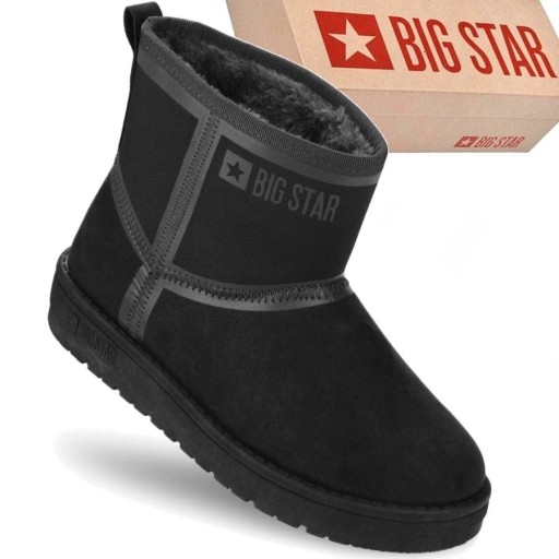 BUTY DAMSKIE ZIMOWE BIG STAR ŚNIEGOWCE OCIEPLANE