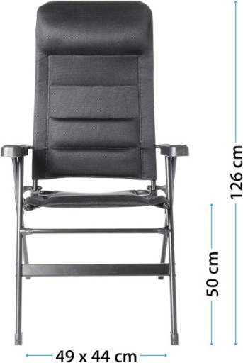 KRZESŁO SKŁADANE KEMPINGOWE BRUNNER ARAVEL 3D L 150kg
