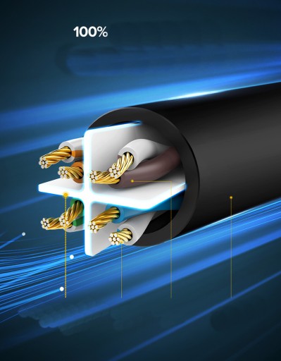 Długi KABEL SIECIOWY UTP LAN Ethernet internet RJ45 Kat. 6 10m 1Gb/s cat.6
