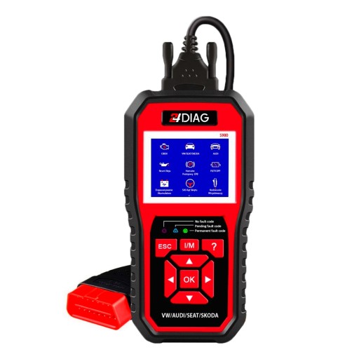 ИНТЕРФЕЙС OBD2 ДИАГНОСТИЧЕСКИЙ ТЕСТЕР VAG VW AUDI SEAT SKODA 24DIAG S980 j.PL
