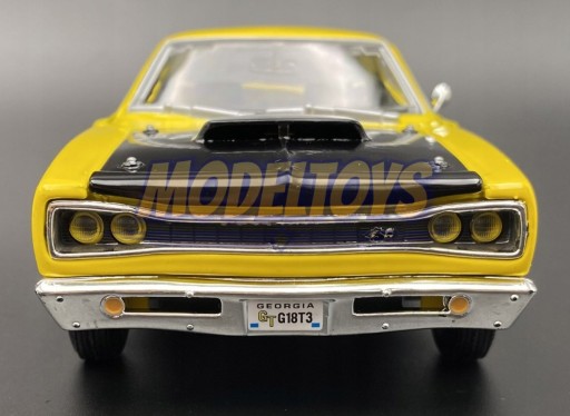 DODGE Coronet Super Bee 1969 1:24 Motormax 73315 желтый