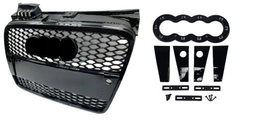 AUDI A4 B7 2004 Решетка радиатора GLOSS Black TUNING