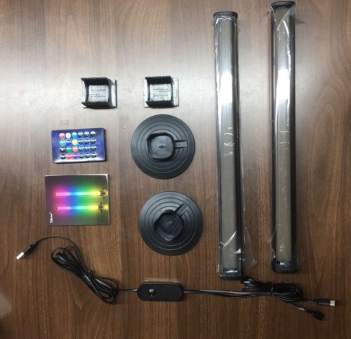 ЦВЕТНАЯ НАСТОЛЬНАЯ ЛАМПА RGB с BLUETOOTH ПОДСВЕТКА ДЛЯ ТЕЛЕВИЗОРА 8 СЮЖЕТНЫХ РЕЖИМОВ
