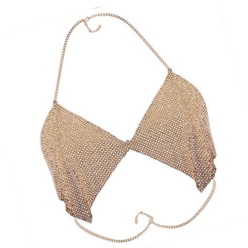 bikibi bra body Chain Necklace Gold