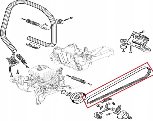 КЛИНОВОЙ РЕМЕНЬ ДЛЯ ПИЛ STIHL TS 420 500i