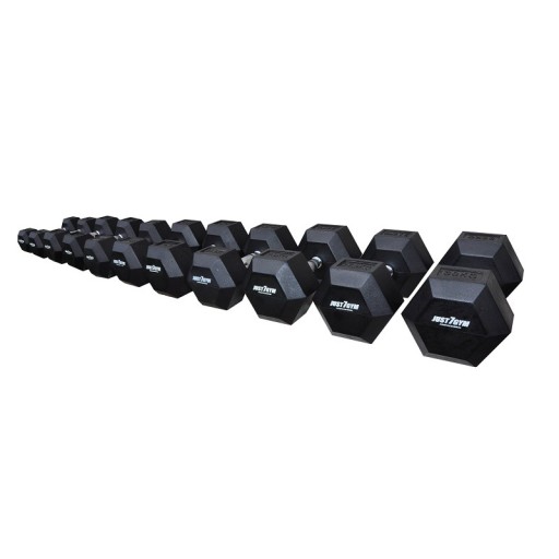 ШЕСТИГРАННАЯ Гантель, 22,5 кг, ШЕСТИГРАННАЯ РЕЗИНОВАЯ, ПОКРЫТАЯ JUST7GYM