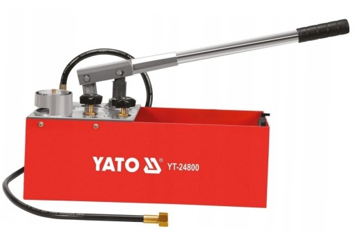 РУЧНОЙ НАСОС YATO ДЛЯ ИСПЫТАНИЙ ДАВЛЕНИЕМ 50 БАР 12 Л