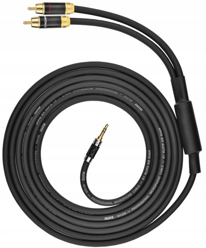 Кабель стереоразъем 3,5 мм — 2x RCA Klotz 30 м