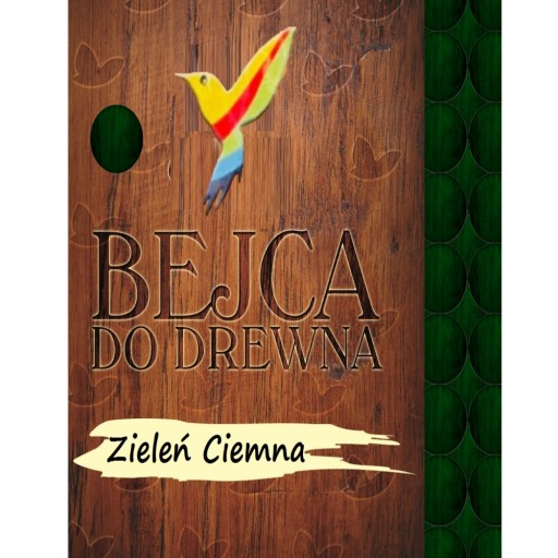 Bejca do drewna wodna w proszku 18g Zielona ciemna