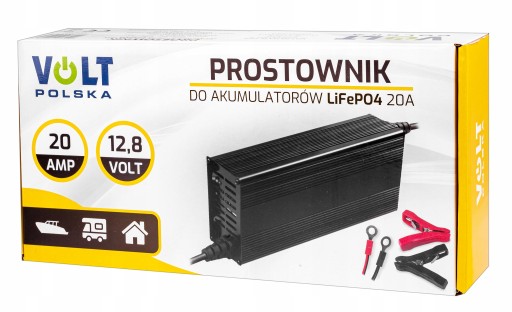 PROSTOWNIK ŁADOWARKA DO AKUMULATORA BATERII LIFEPO4 20A