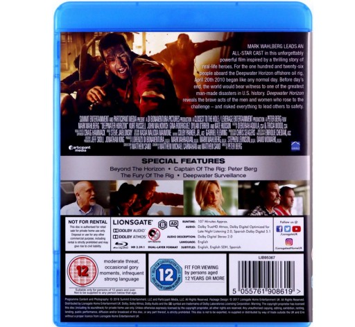ГЛУБОКОДНЫЙ ГОРИЗОНТ СТИХИЯ. ГЛУБОКОВОДНЫЙ ГОРИЗОНТ BLU-RAY
