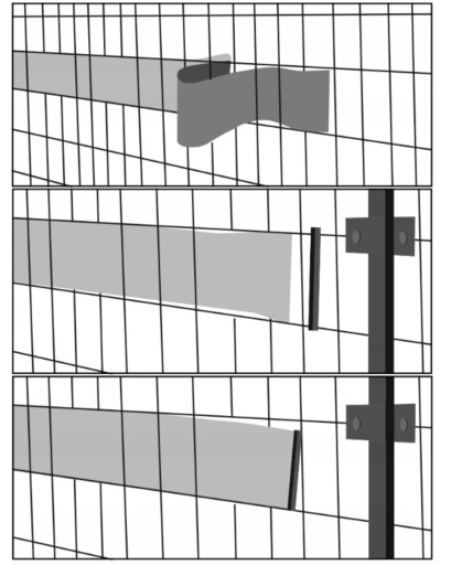 TAŚMA OGRODZENIOWA 10x19cmX2,6m + 20 KLIPSY +UV OSŁONA NA OGRODZENIE PŁOT