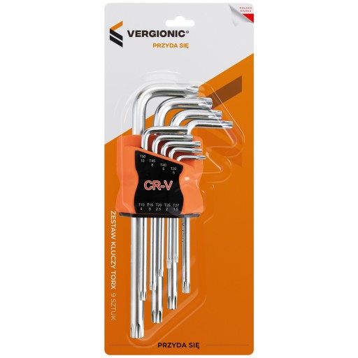 Набор шестигранных ключей, Шестигранные ключи, Ключи Torx Torx, 9 шт. Т10 - Т50