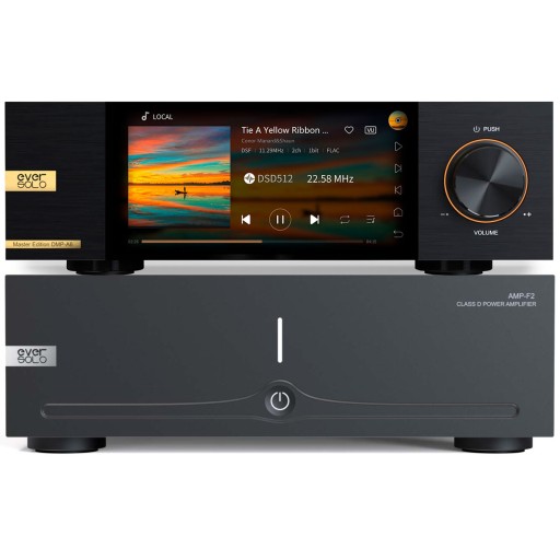 EverSolo AMP-F2 Усилитель мощности 2x 145 Вт + сетевой плеер DMP-A6 Master Network