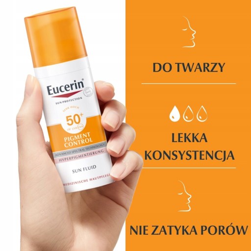 EUCERIN Sun Protection Oil Control Легкий защитный гель-крем SPF 50, 50 мл