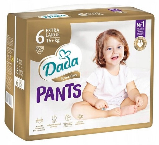 Dada Pants Extra Care 6 больших подгузников x 32 шт.