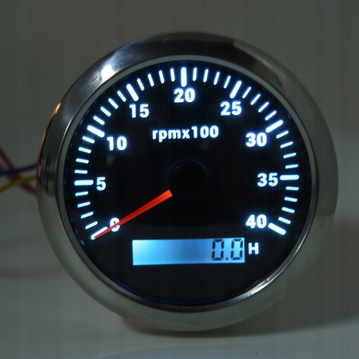 Тахометр 85 мм, 4000 об/мин, IP67, водонепроницаемый, с