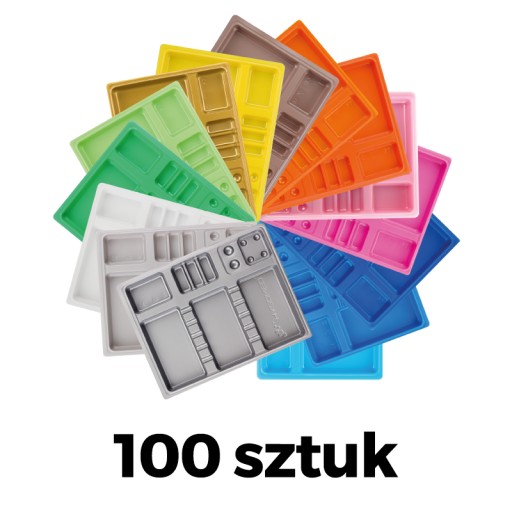 HYGOMED цветные одноразовые лотки 100 шт.