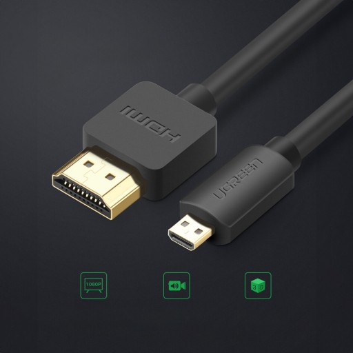 ВИДЕОКАБЕЛЬ UGREEN MICRO HDMI-HDMI 2.0 FULLHD 4K 60HZ ВИДЕОКАБЕЛЬ 2М