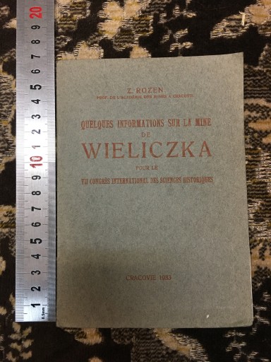 НЕКОТОРЫЕ СВЕДЕНИЯ О ШАХТЕ ВЕЛИЧКА (фр.) 1933 г.