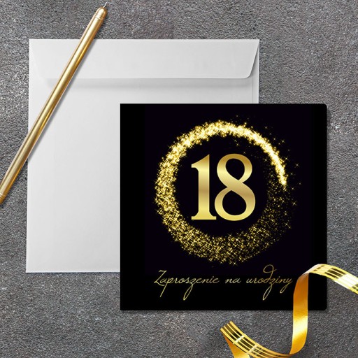 Приглашения на 18-летие БЕСПЛАТНЫЙ конверт!