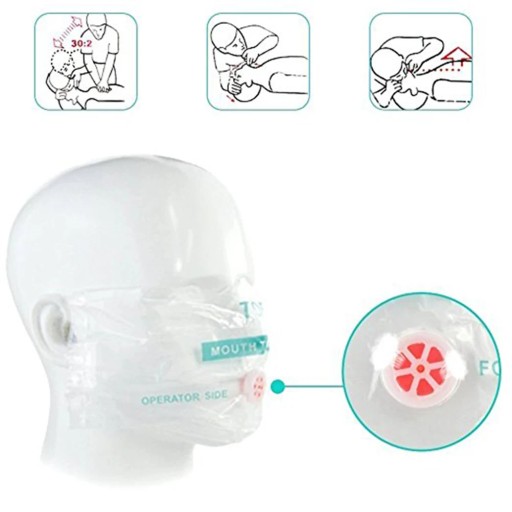 CPR Брелок Кольцо Аварийный комплект для лица Сумка Masksway One Aid First Roll Belt