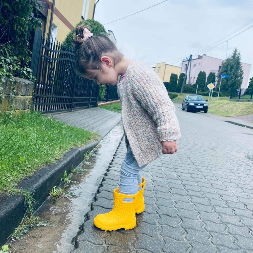 Детские резиновые сапоги сменный поролоновый утеплитель 30/31