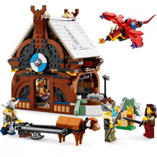 LEGO Creator 3w1 31132 Statek wikingów i wąż