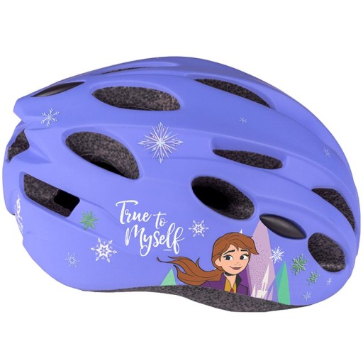 Детский спортивный шлем IN-MOLD VIOLET 52-56см - FROZEN 2 Disney License