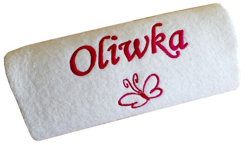 Prezent dla DZIEWCZYNKI CHŁOPCA dzień dziecka wielkanoc RĘCZNIK z haft imię