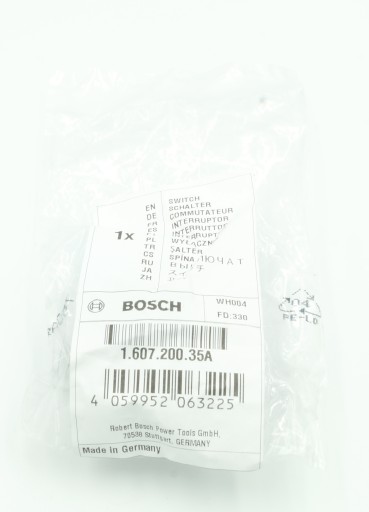 ПЕРЕКЛЮЧАТЕЛЬ BOSCH ДЛЯ Шлифмашины GWS 17-125 CIE GWS 15-125 CIE 12-125 160720035A
