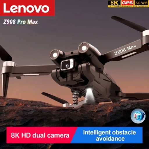 Lenovo Z908Pro Max Drone Профессиональная двойная камера 8K HD для фотосъемки