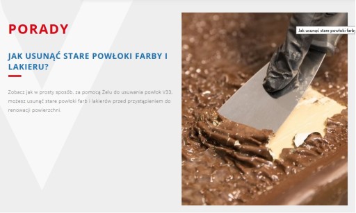 V33 ŚRODEK DO USUWANIA STARYCH POWŁOK 1L