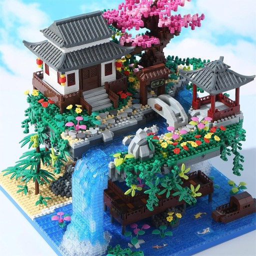 KLOCKI DRZEWKO BONSAI, DRZEWO WIŚNI, JAPOŃSKIE, DLA DZIECKA ZESTAW