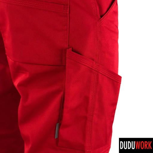 DuduWork РАБОЧИЕ БРЮКИ Красные наколенники 56
