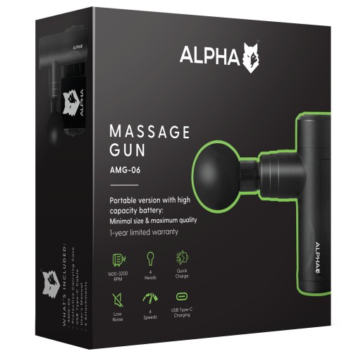 МАССАЖНЫЙ ПИСТОЛЕТ PRO ALPHA МАССАЖЕР ДЛЯ СПИНЫ