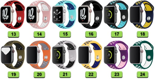 Apple Watch 2 3 4 5 6 7 8 9 10 SE 38 мм 40 мм 41 мм 42 мм 24 цвета