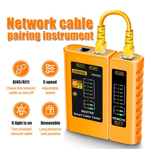 Инструмент тестирования тестера кабеля Ethernet