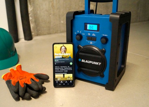 СТРОИТЕЛЬНАЯ РАДИО BLAUPUNKT PP30BT РАБОЧАЯ САЙТА BT И АККУМУЛЯТОР В ПОДАРОК