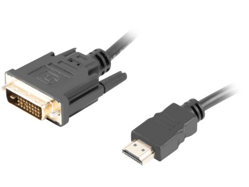 Кабель HDMI - DVI-D LANBERG 1,8 м Черный